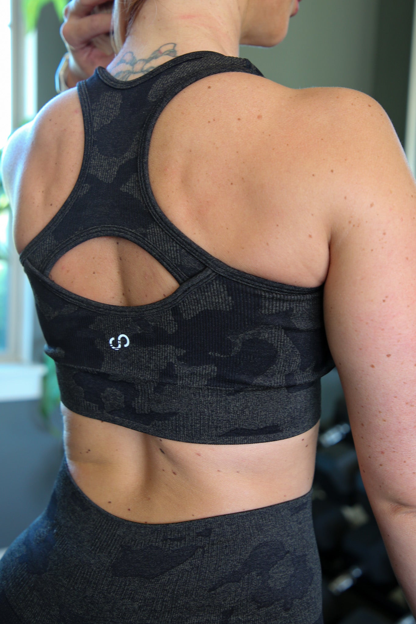 Seamless Bra | Black Camo