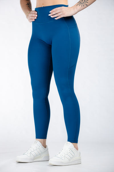 Empowered Leggings With Pockets | Deep Blue
