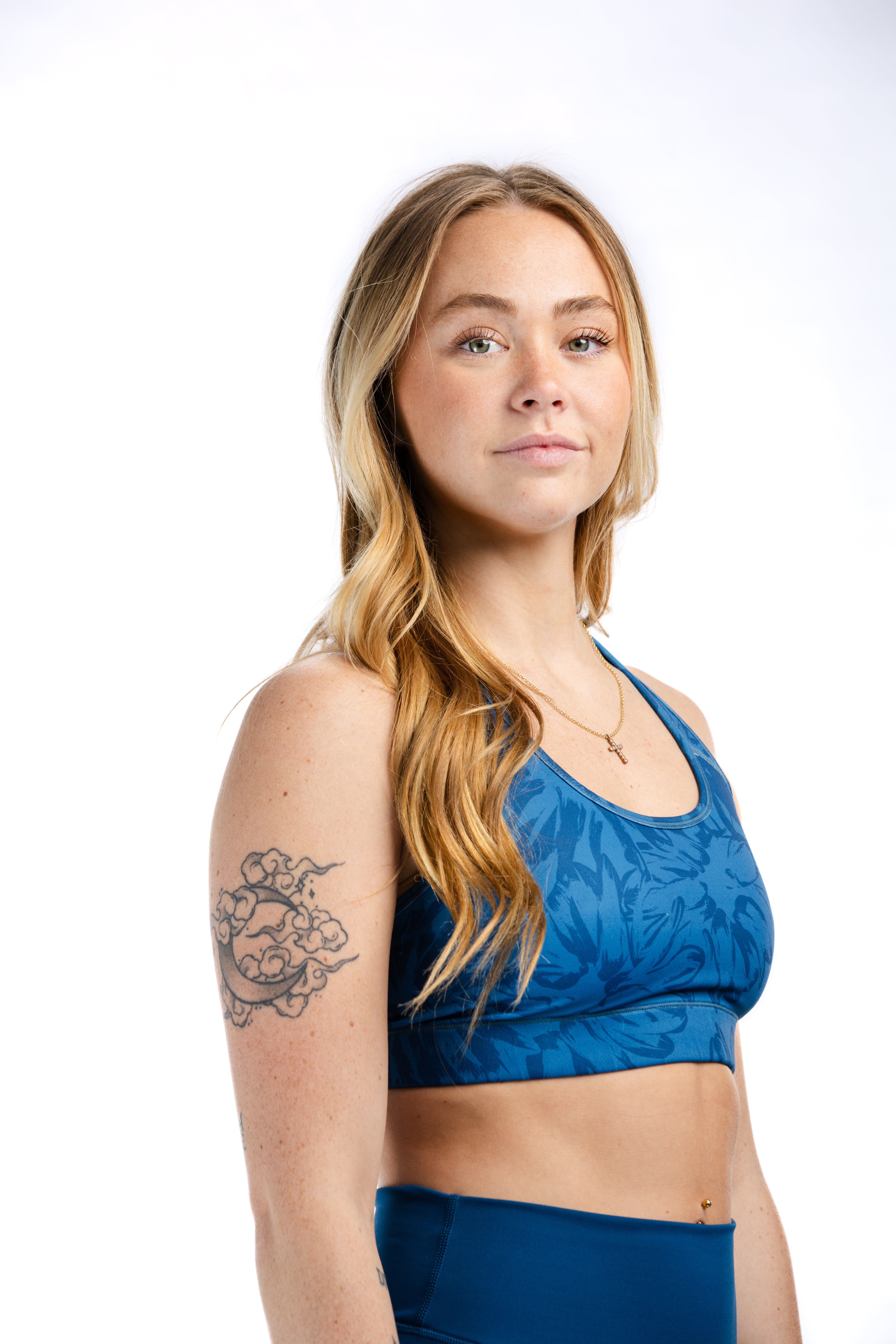 Empowered Sports Bra | Blue Floral