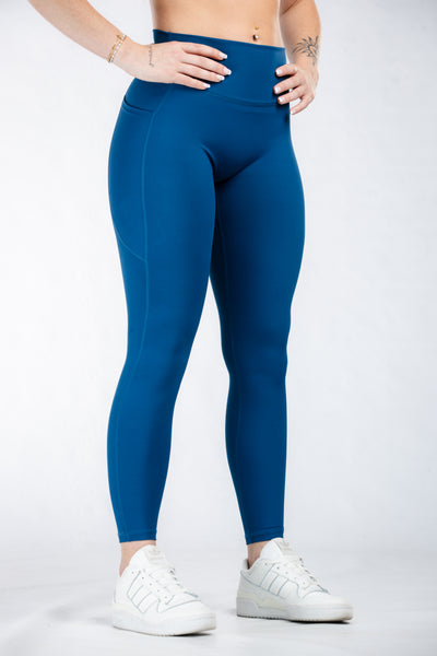 Empowered Leggings With Pockets | Deep Blue