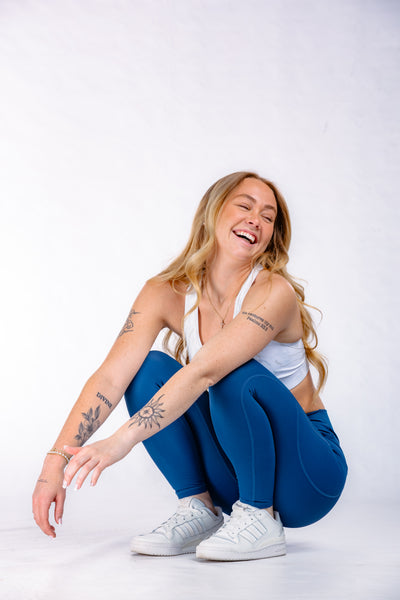 Empowered Leggings With Pockets | Deep Blue