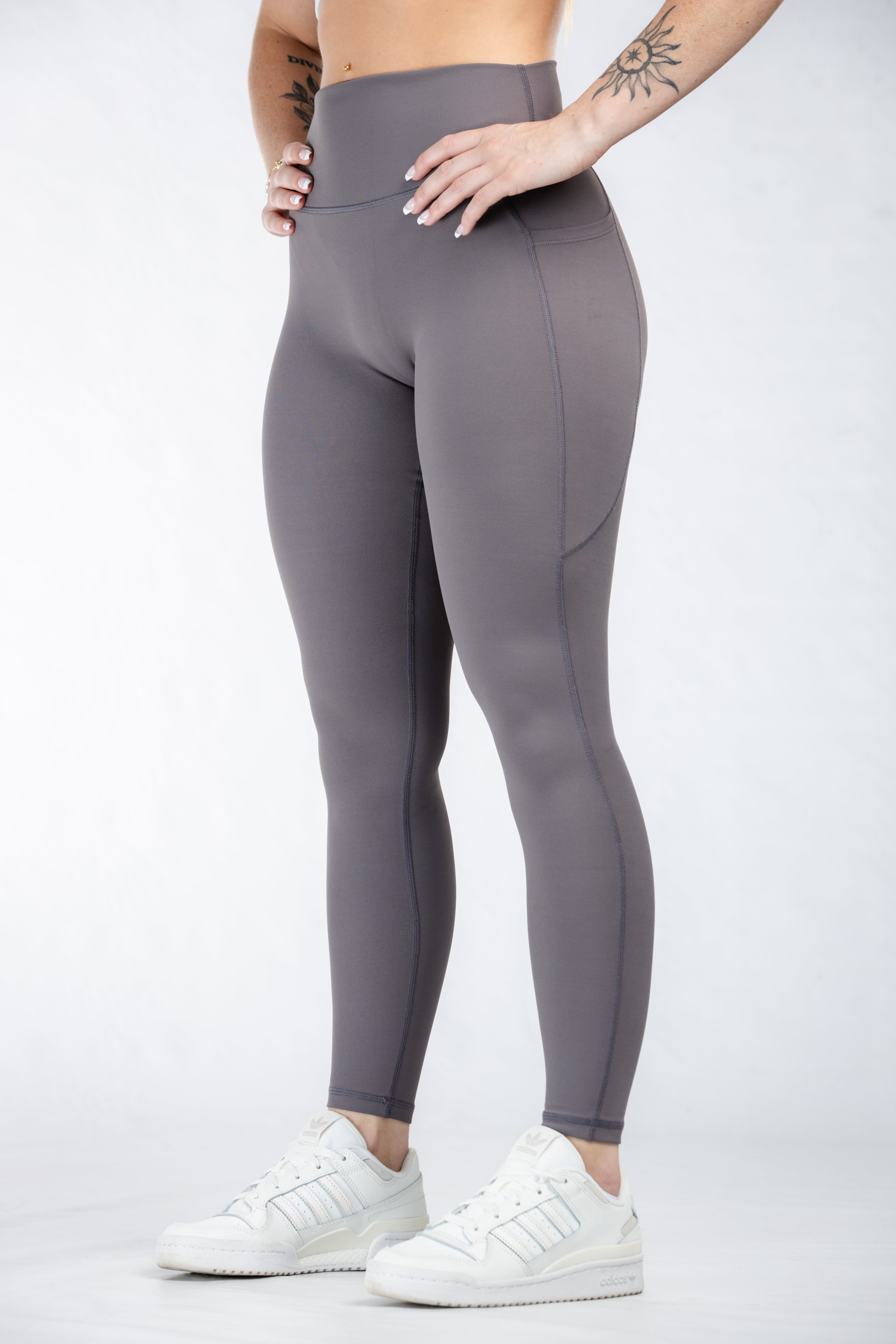 Empowered Leggings With Pockets | Charcoal Grey