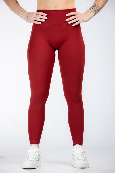 Empowered Leggings With Pockets | Merlot