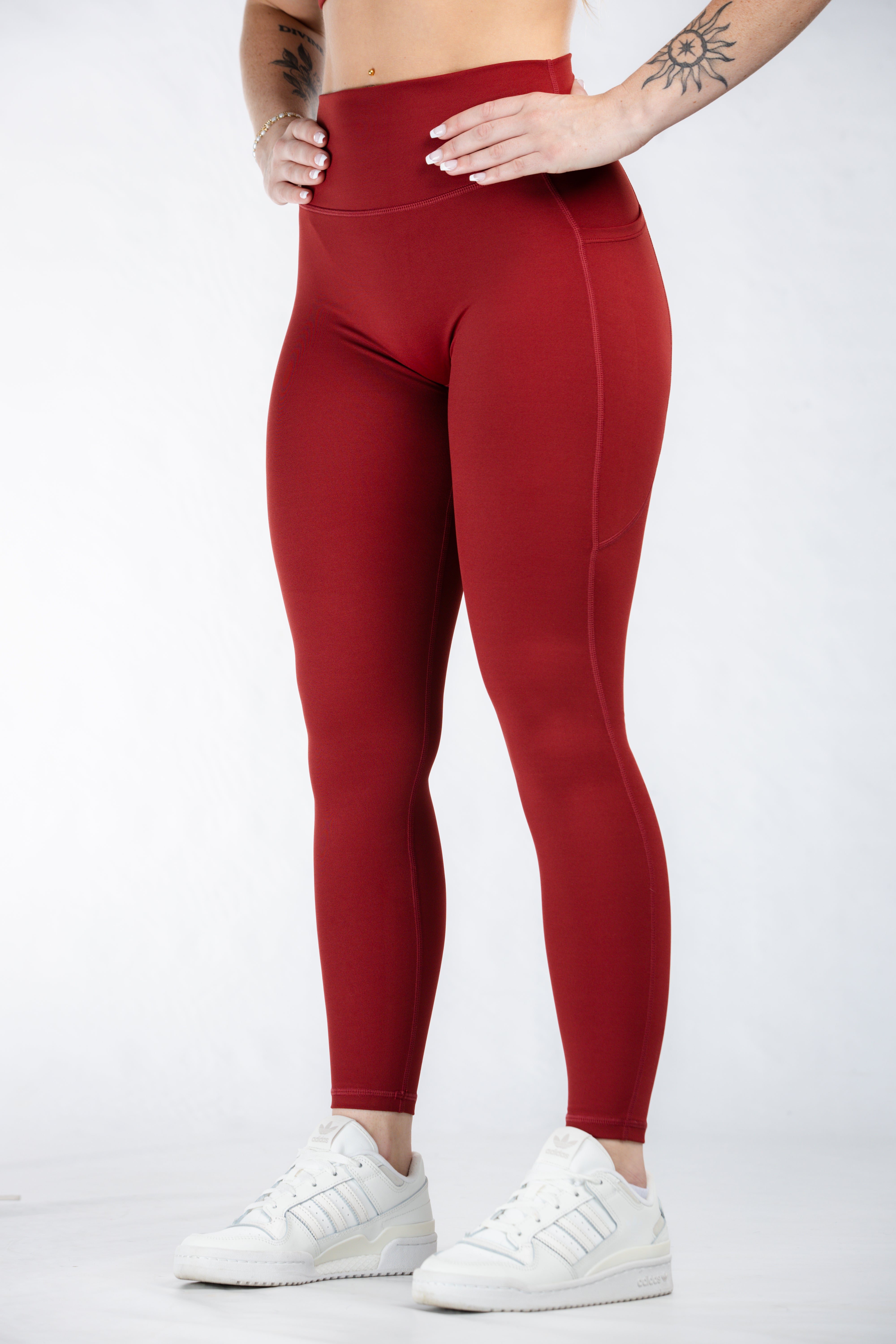 Empowered Leggings With Pockets | Merlot
