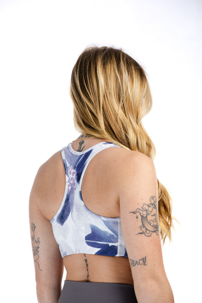 Empowered Sports Bra | Purple Floral
