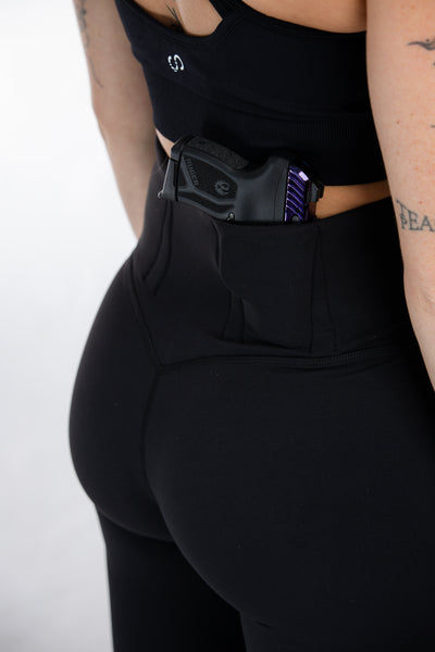 Concealed Carry Leggings Empowered | Black