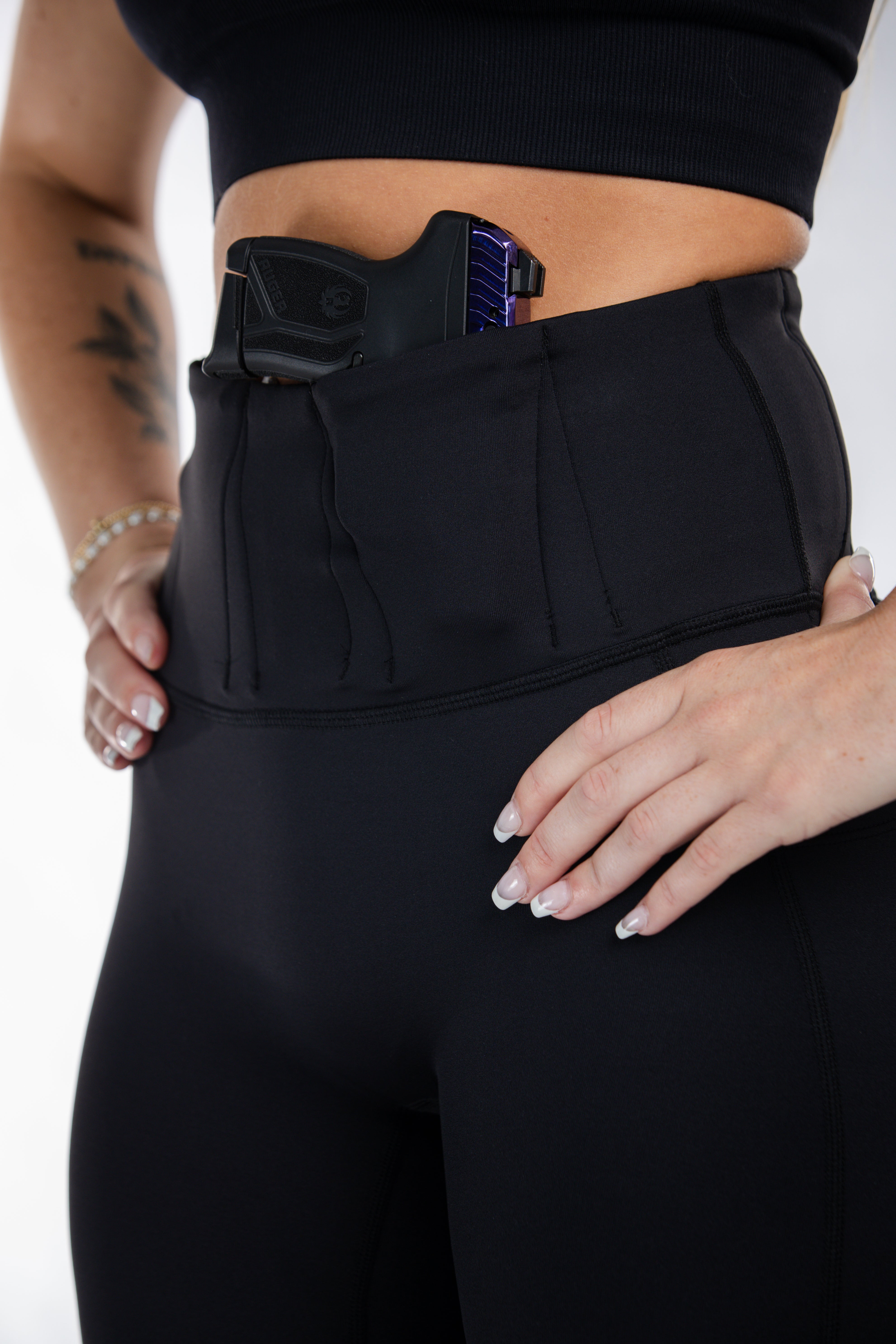 Concealed Carry Leggings Empowered With Pockets | Black