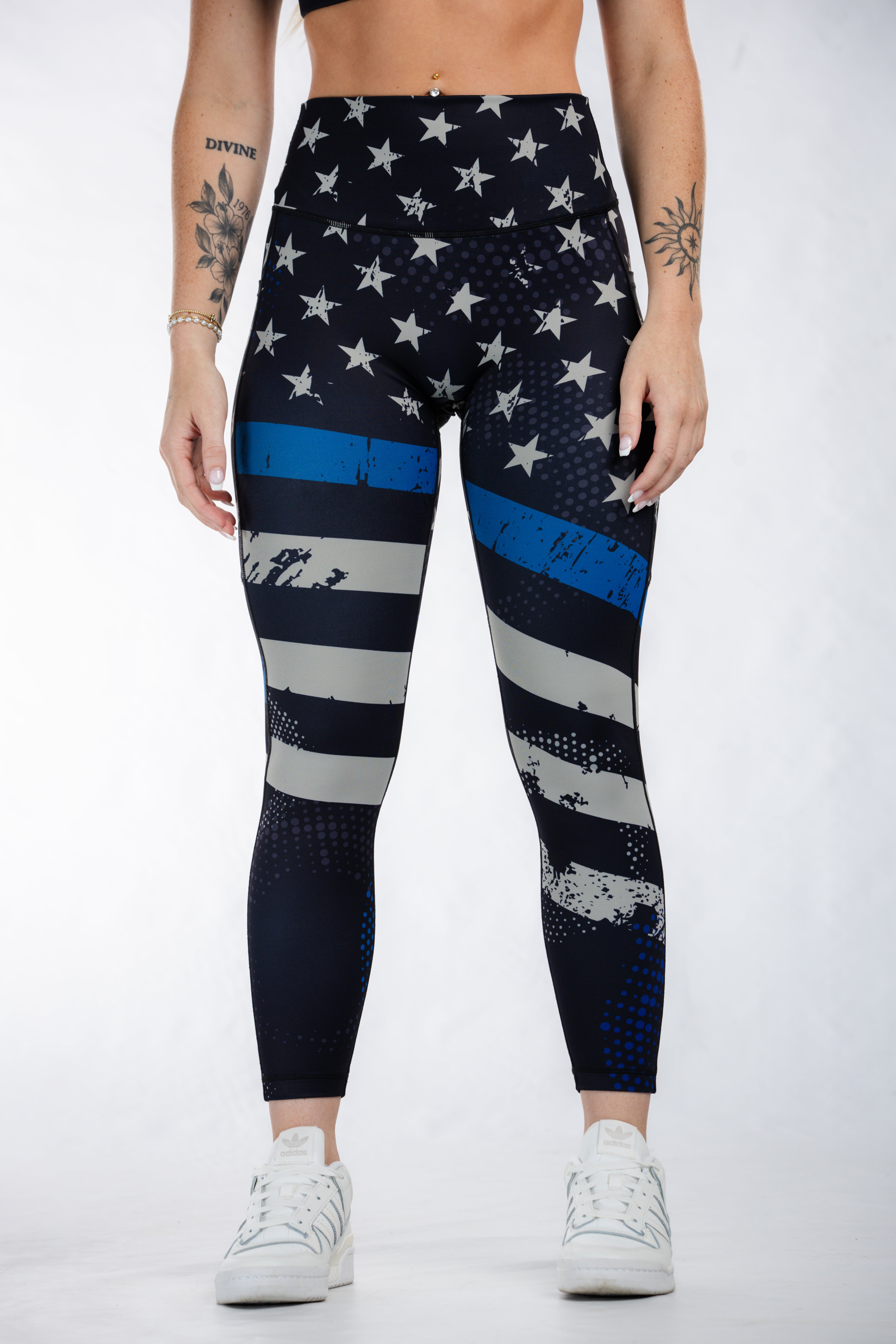 Empowered Leggings | Blue Line
