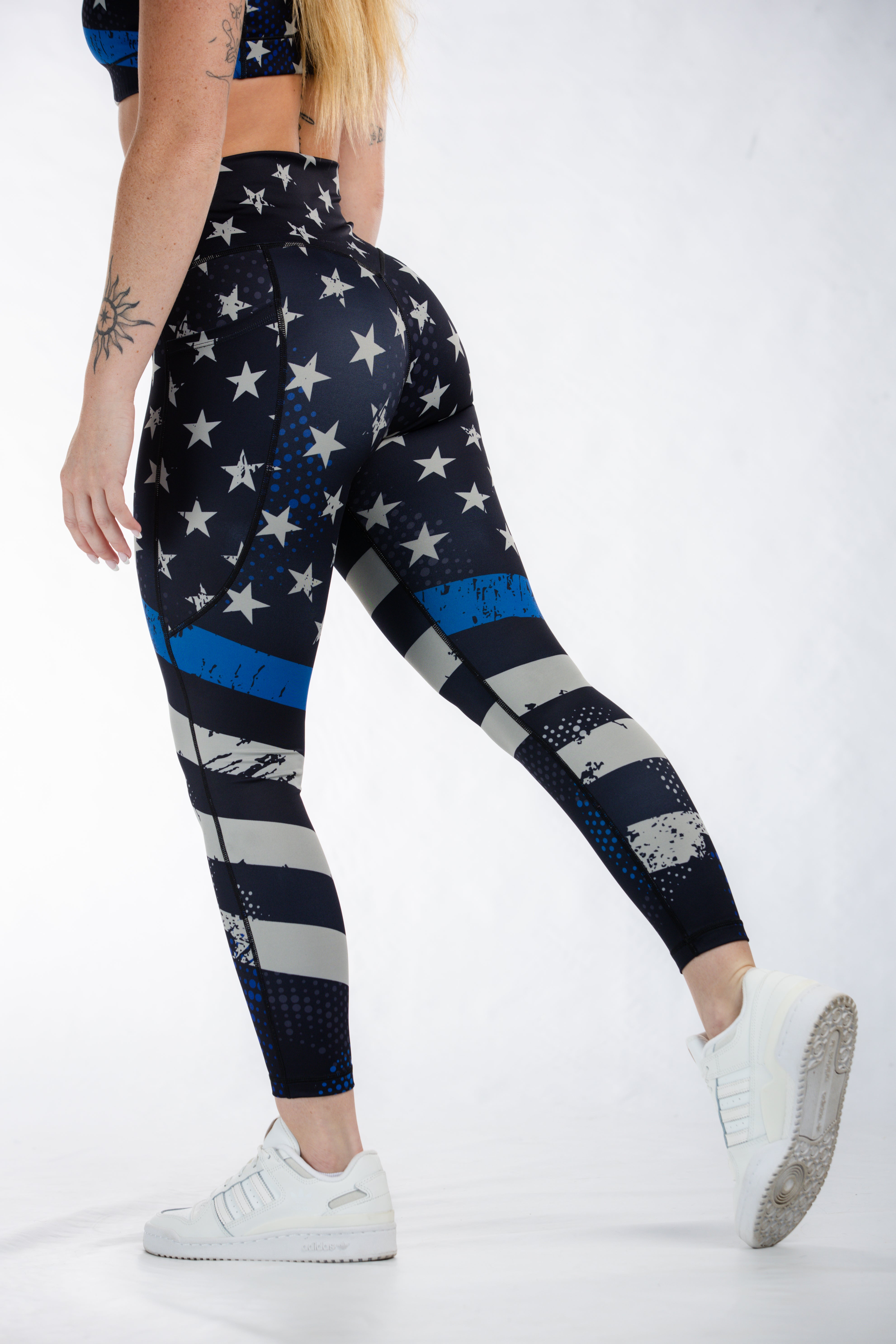 Empowered Leggings | Blue Line