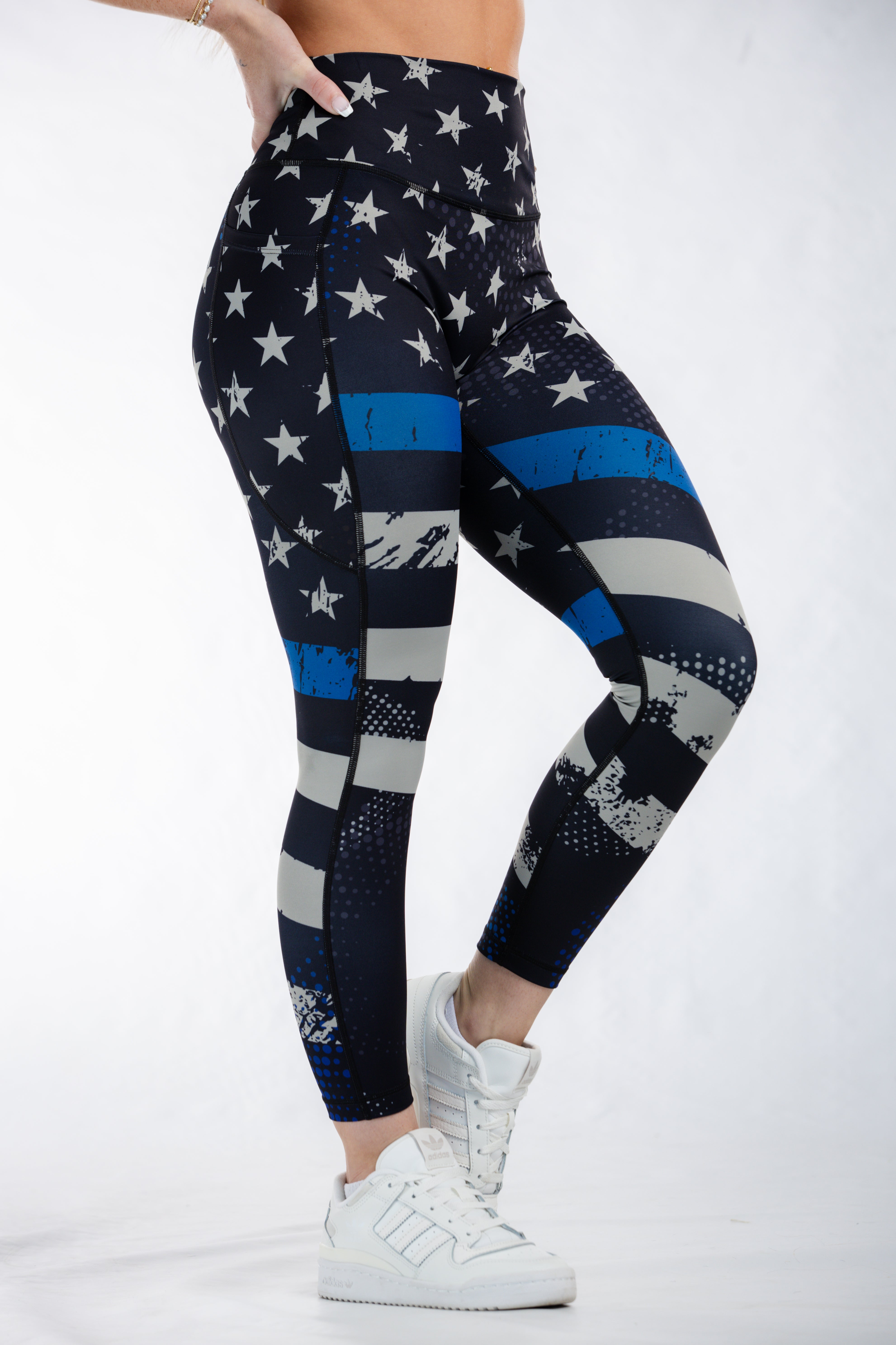 Empowered Leggings | Blue Line