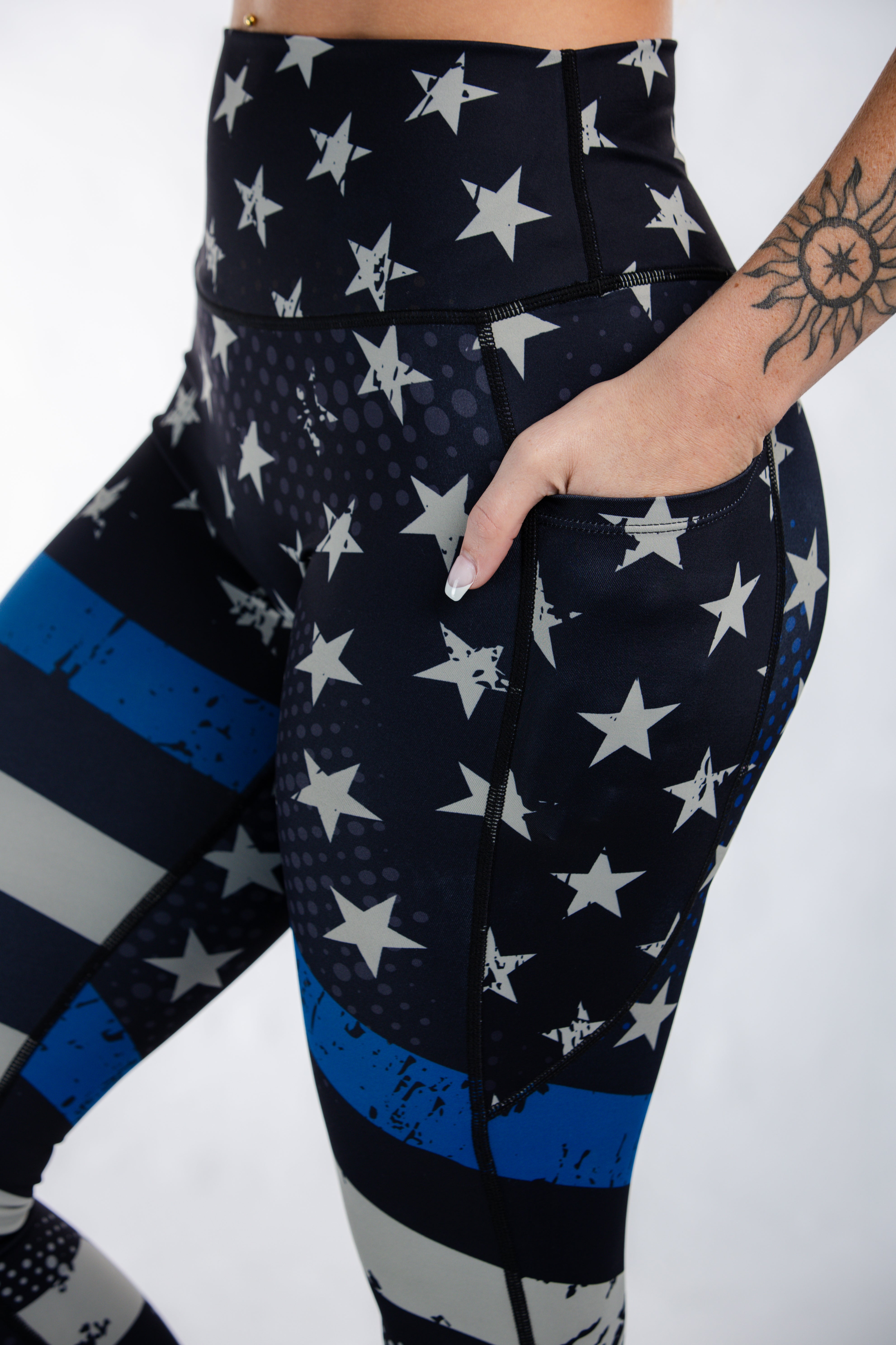 Empowered Leggings | Blue Line