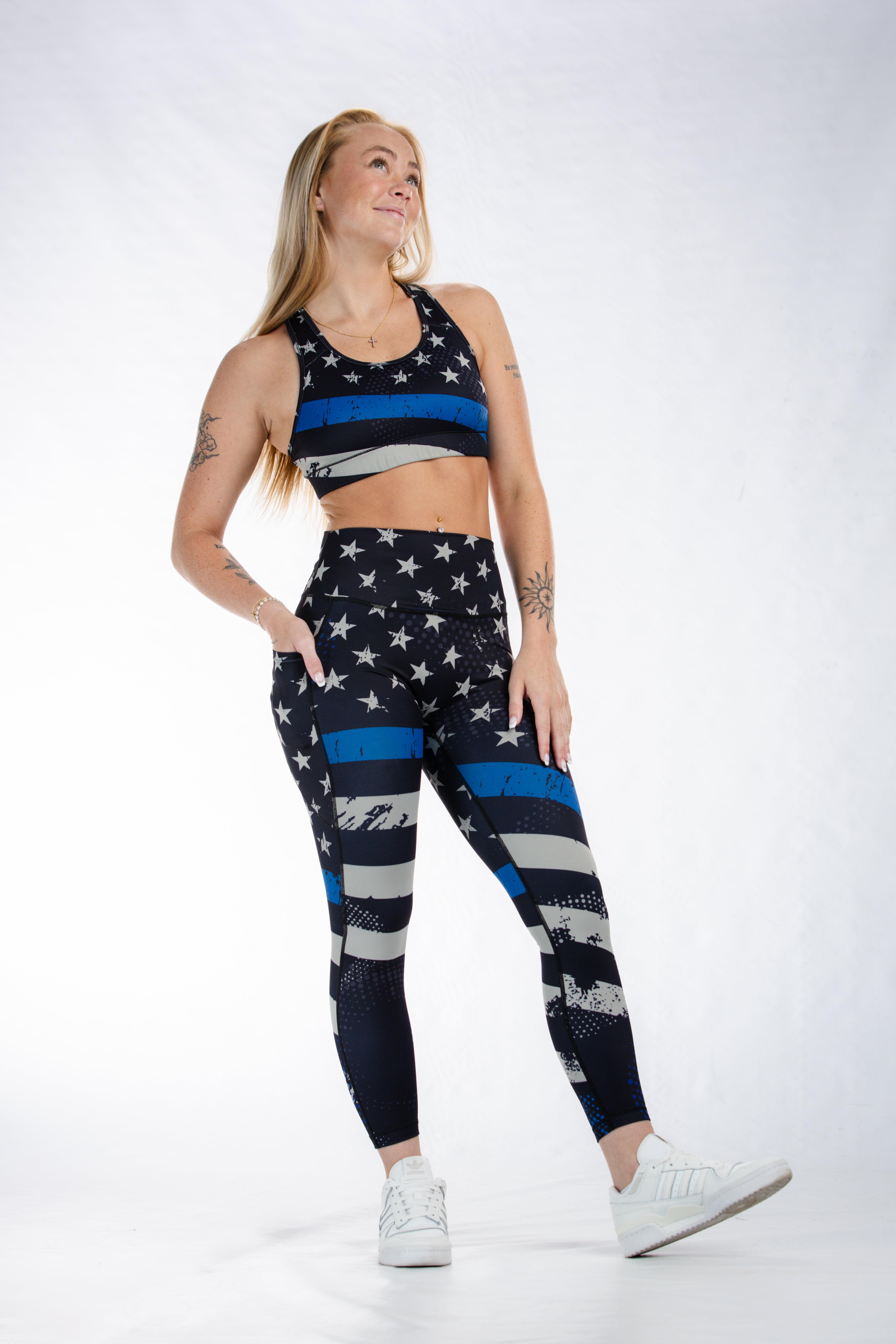 Empowered Leggings | Blue Line