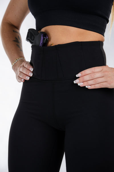 Concealed Carry Leggings Empowered | Black
