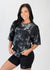 Oversized Tee | Black/White Splatter