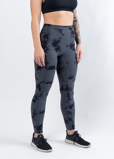 NKD Leggings With Pockets | Storm & Black Marble