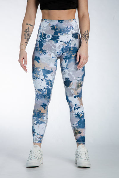 Empowered Leggings With Pockets | Blue/Tan