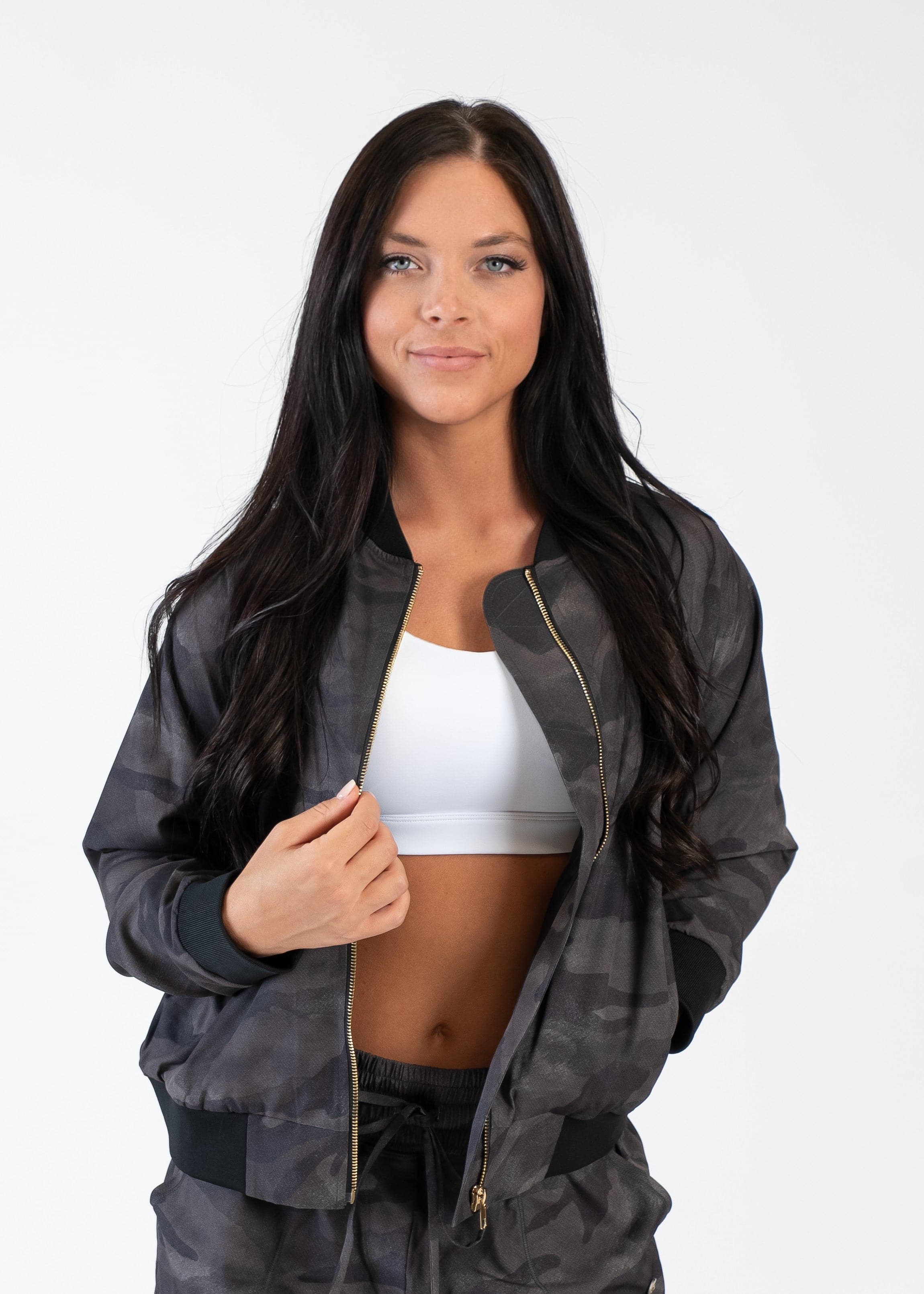 Bomber Jacket | Green Camo