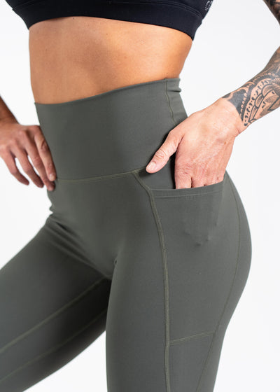 NKD Leggings With Pockets | Military Green