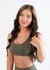 Sculpt Seamless Minimal Bra | Grenade Green