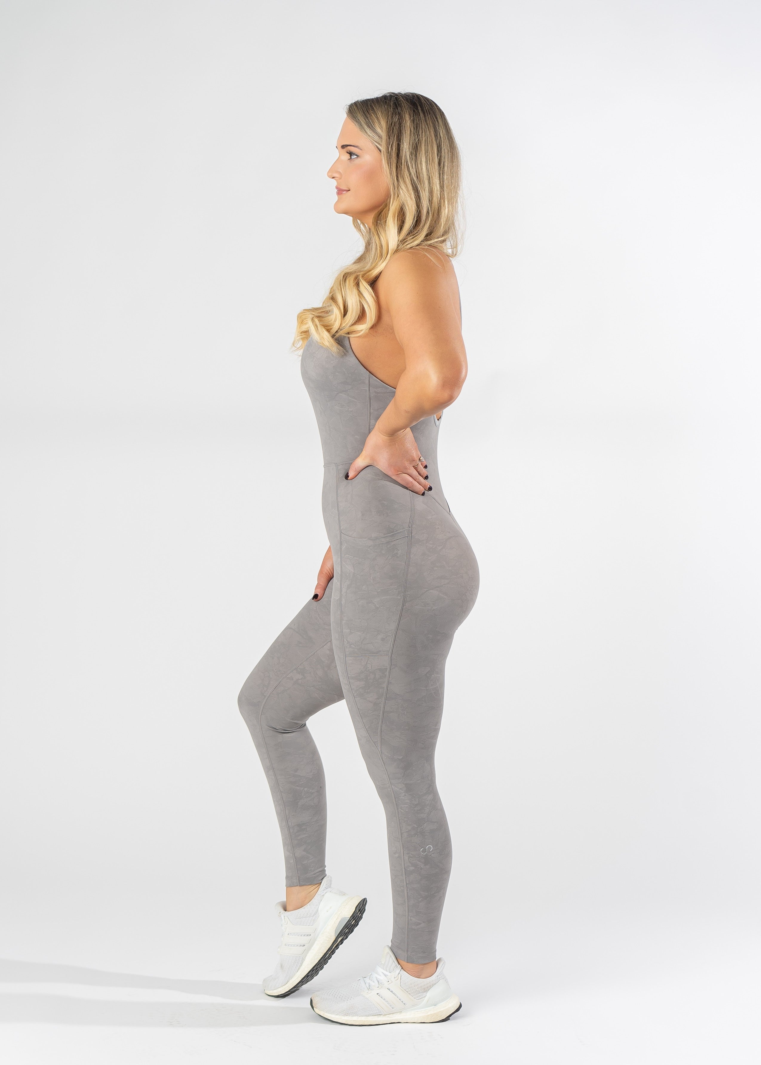 NKD Strappy Bodysuit With Pockets | Grey
