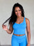 NKD Crop Bra | Sky Blue