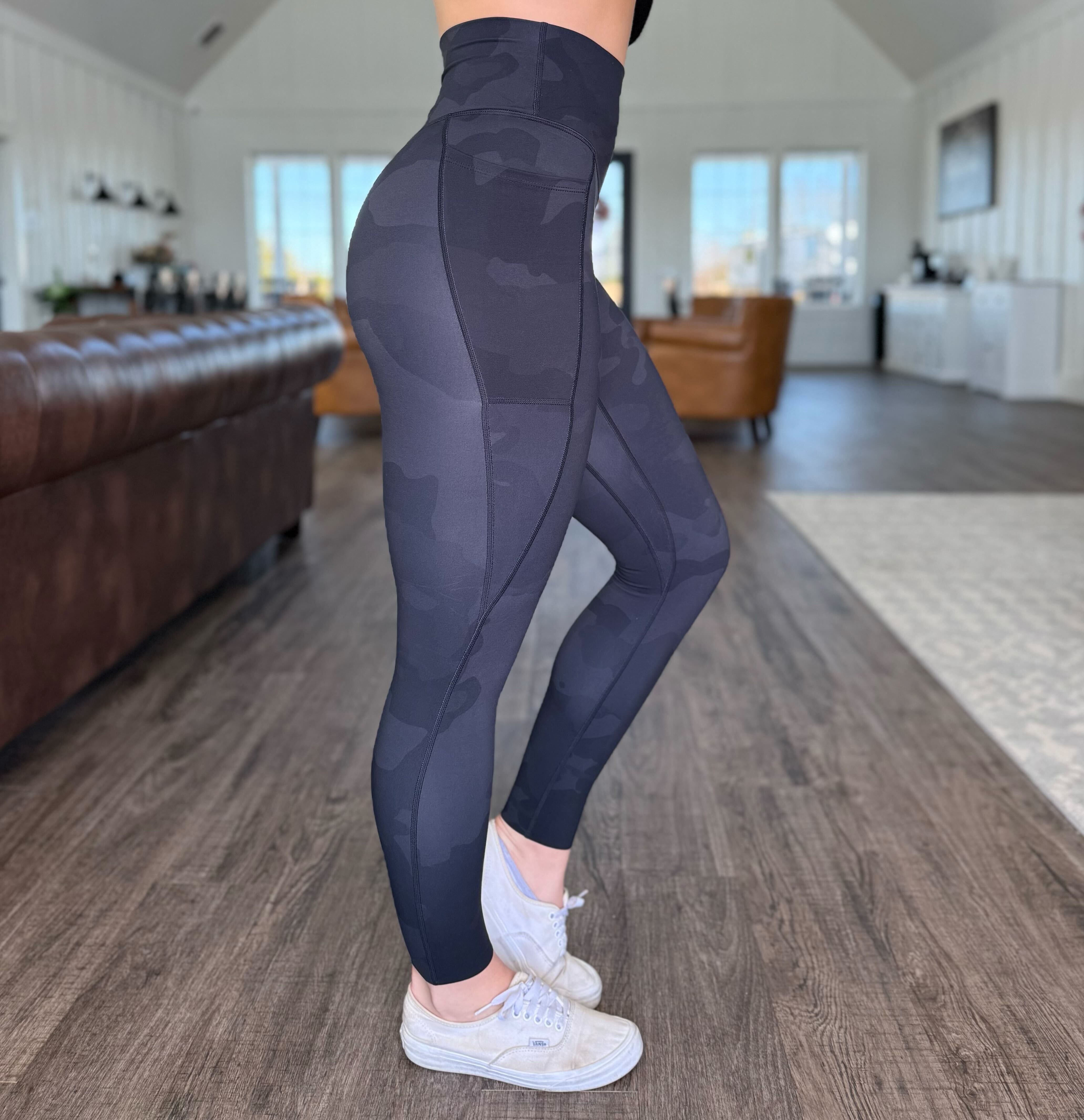 NKD Leggings With Pockets | Black Camo