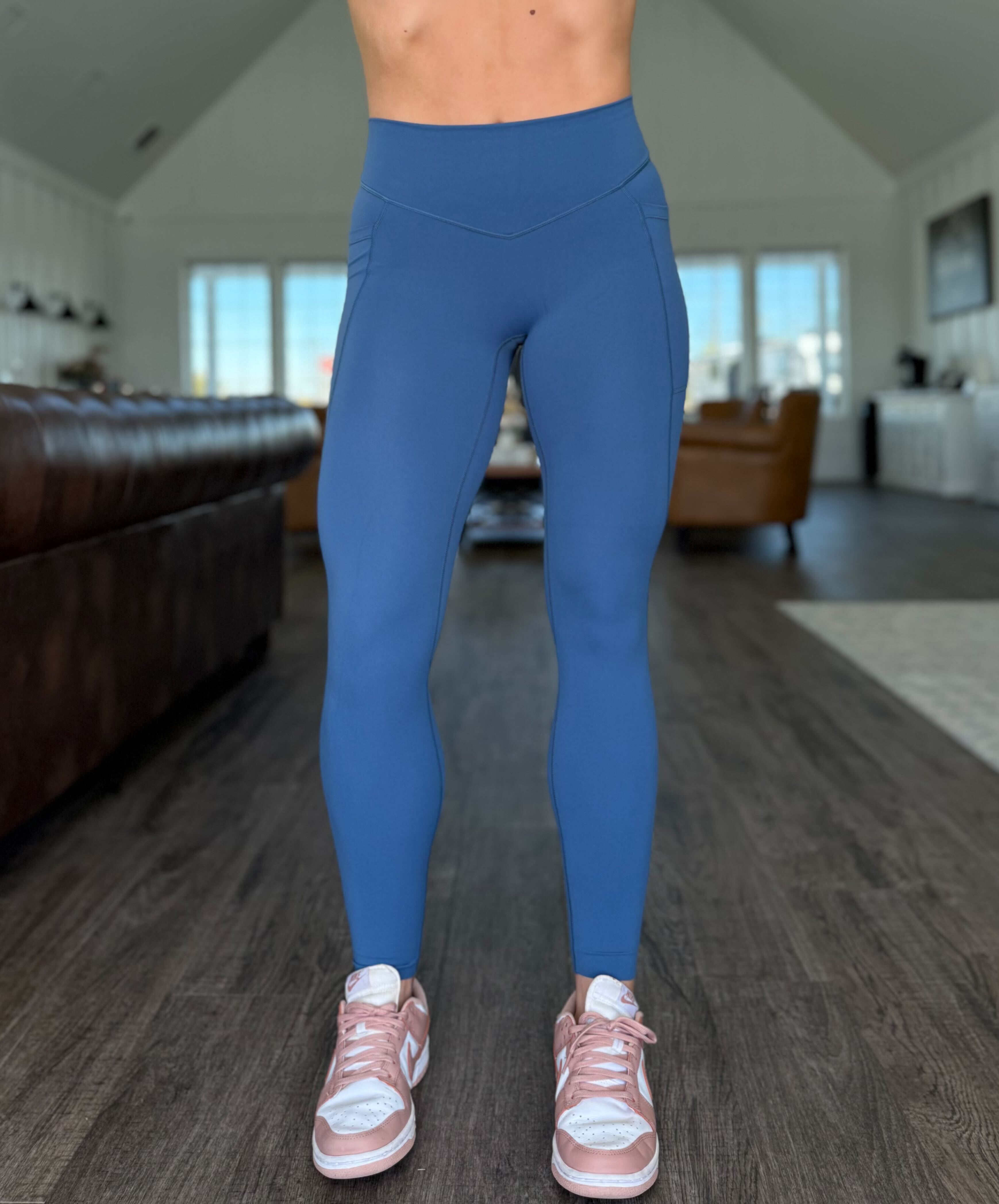 NKD Leggings With Pockets Mid Waist | Blueberry