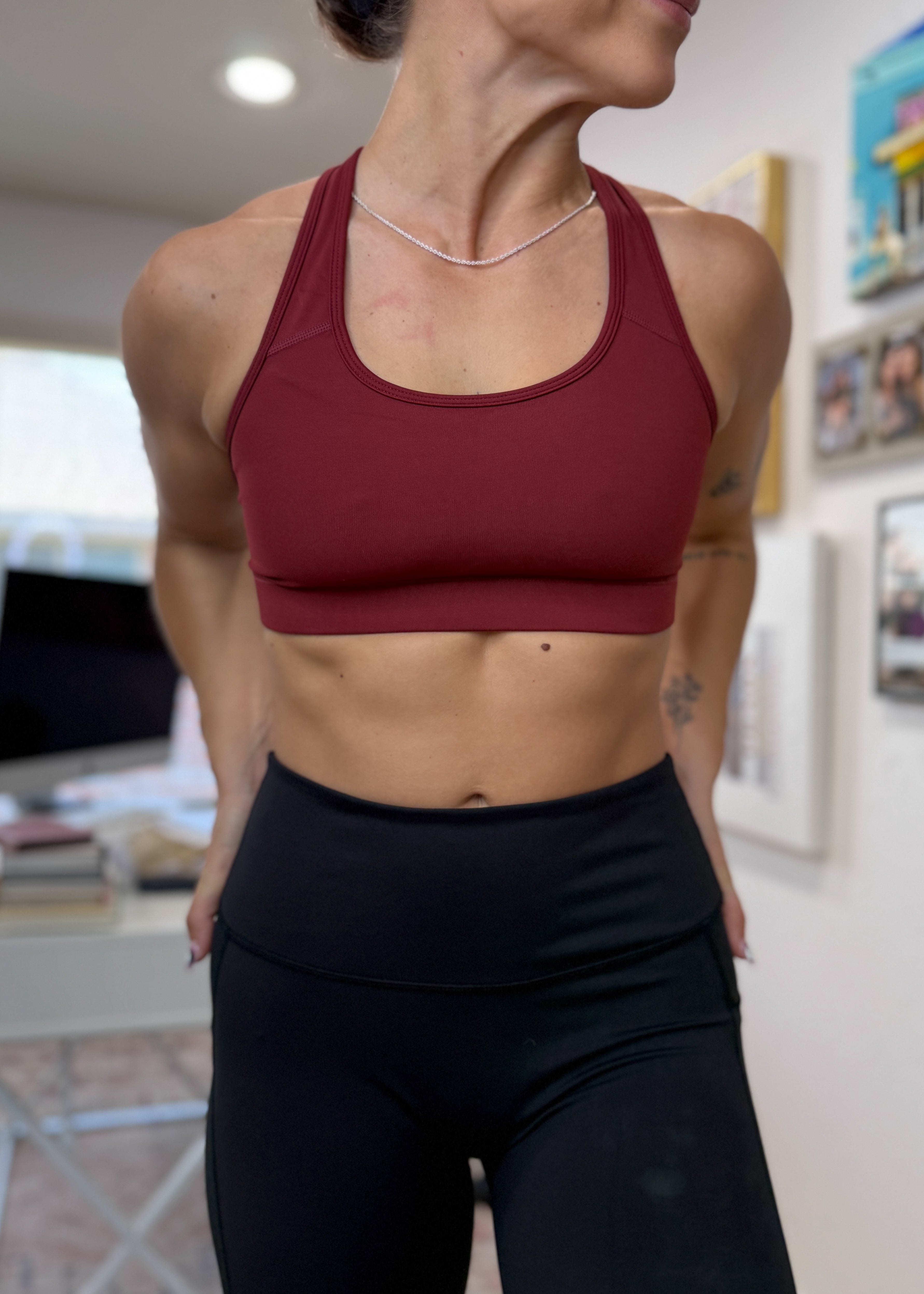Empowered Sports Bra | Merlot