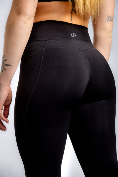 NKD Leggings With Pockets Mid Waist | Black
