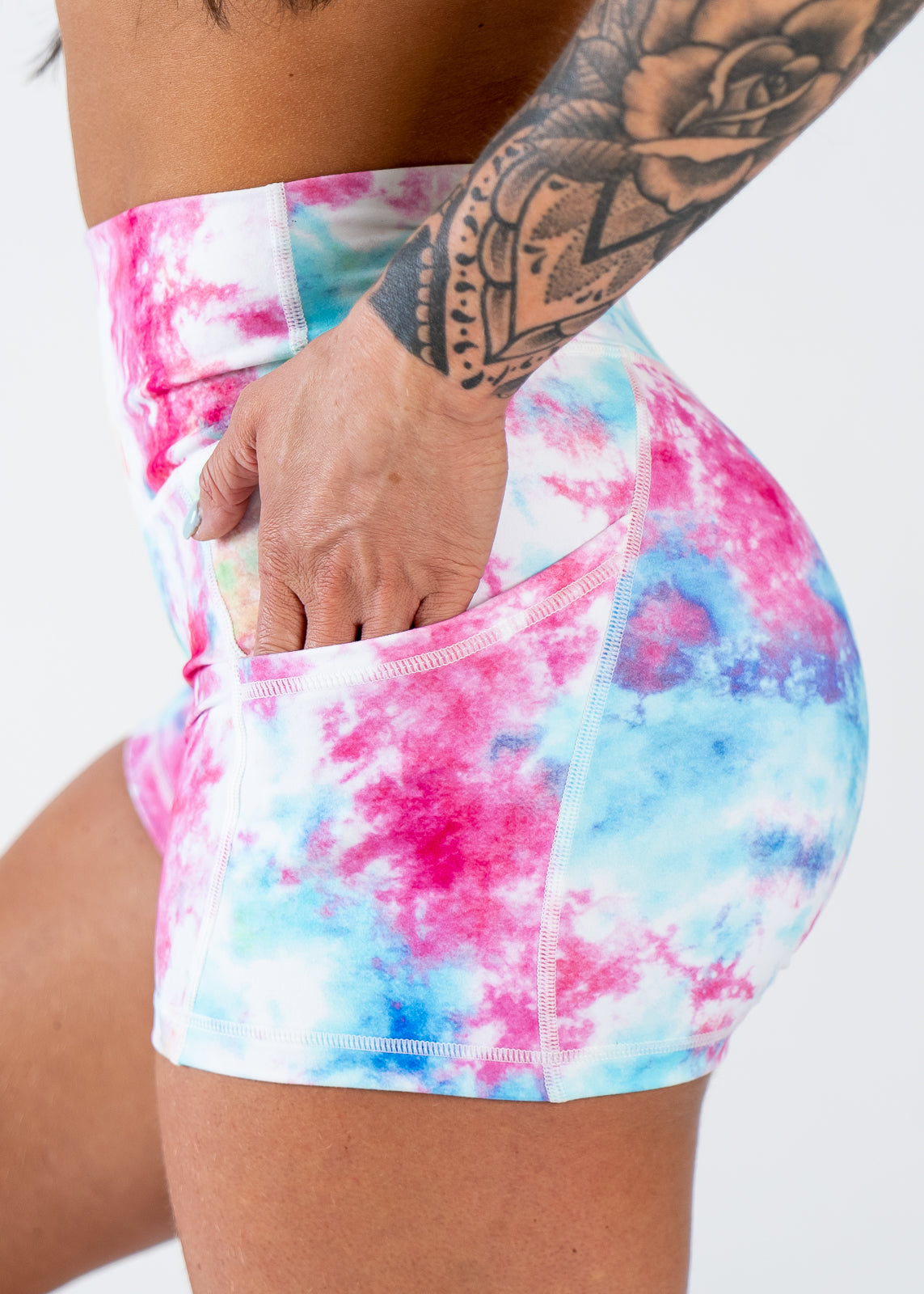 Tie-dye 4" Shorts With Pockets | Rainbow