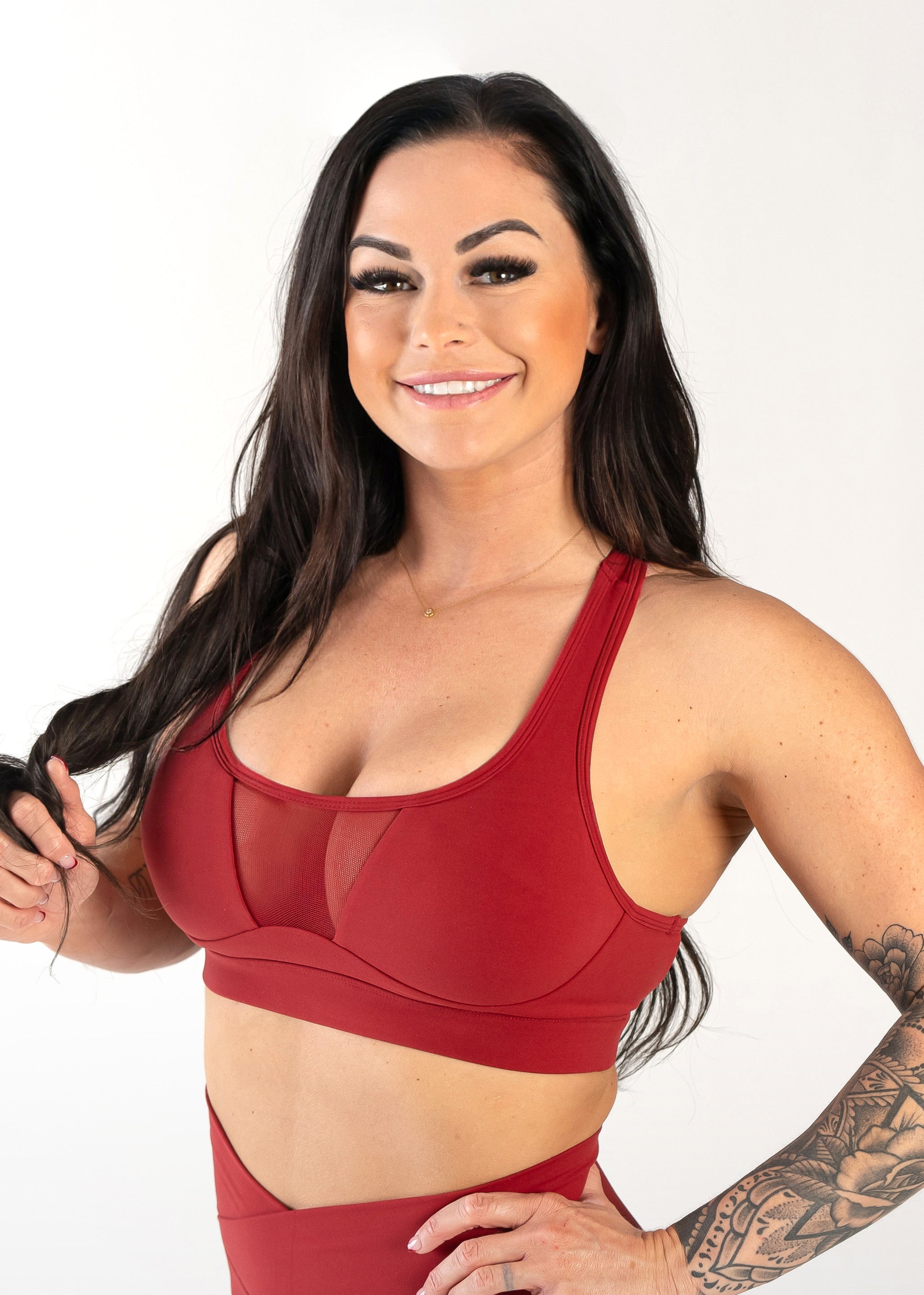 Mesh Bra | Red