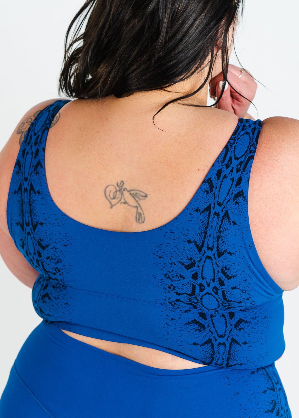 NKD Crop Bra 1.0 | Blue Snakeskin