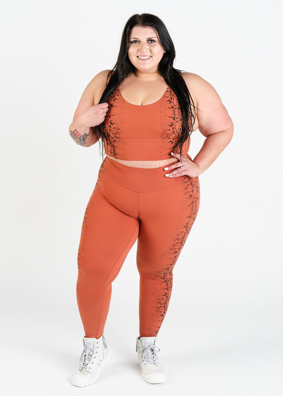 NKD Leggings | Orange Snakeskin