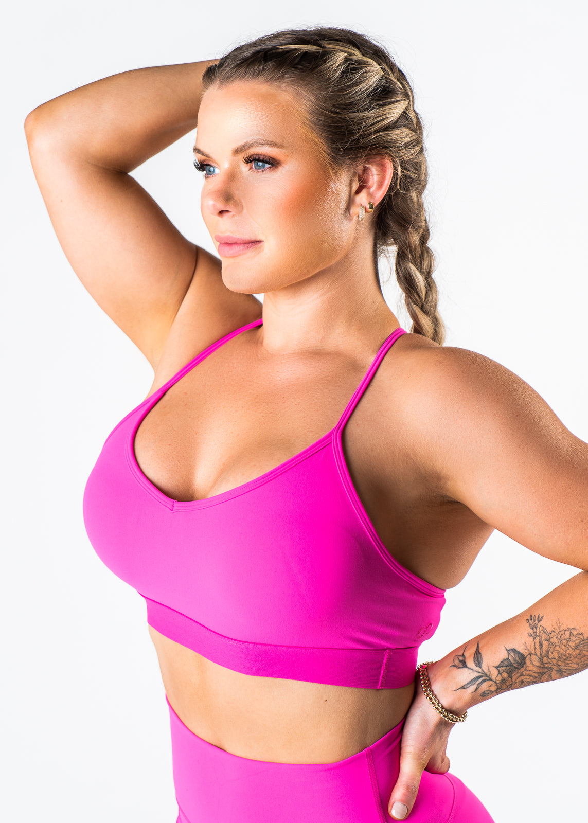 NKD Mesh Bra | Hot Pink