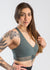 Mesh Bralette Sports Bra | Sage