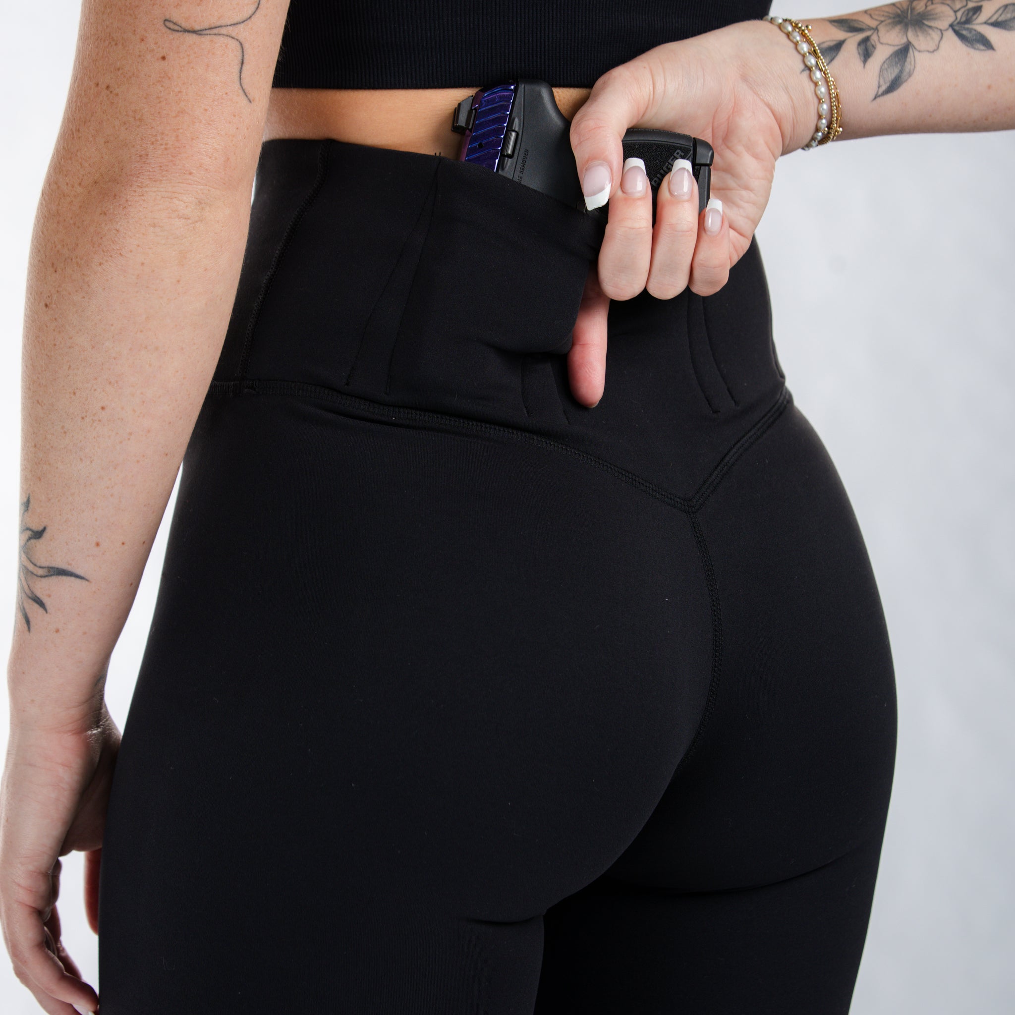 Concealed Carry Leggings Empowered | Black