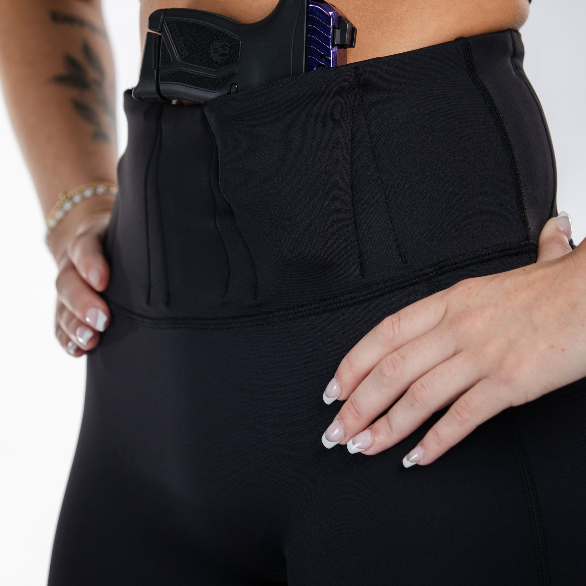 Concealed Carry Leggings Empowered With Pockets | Black