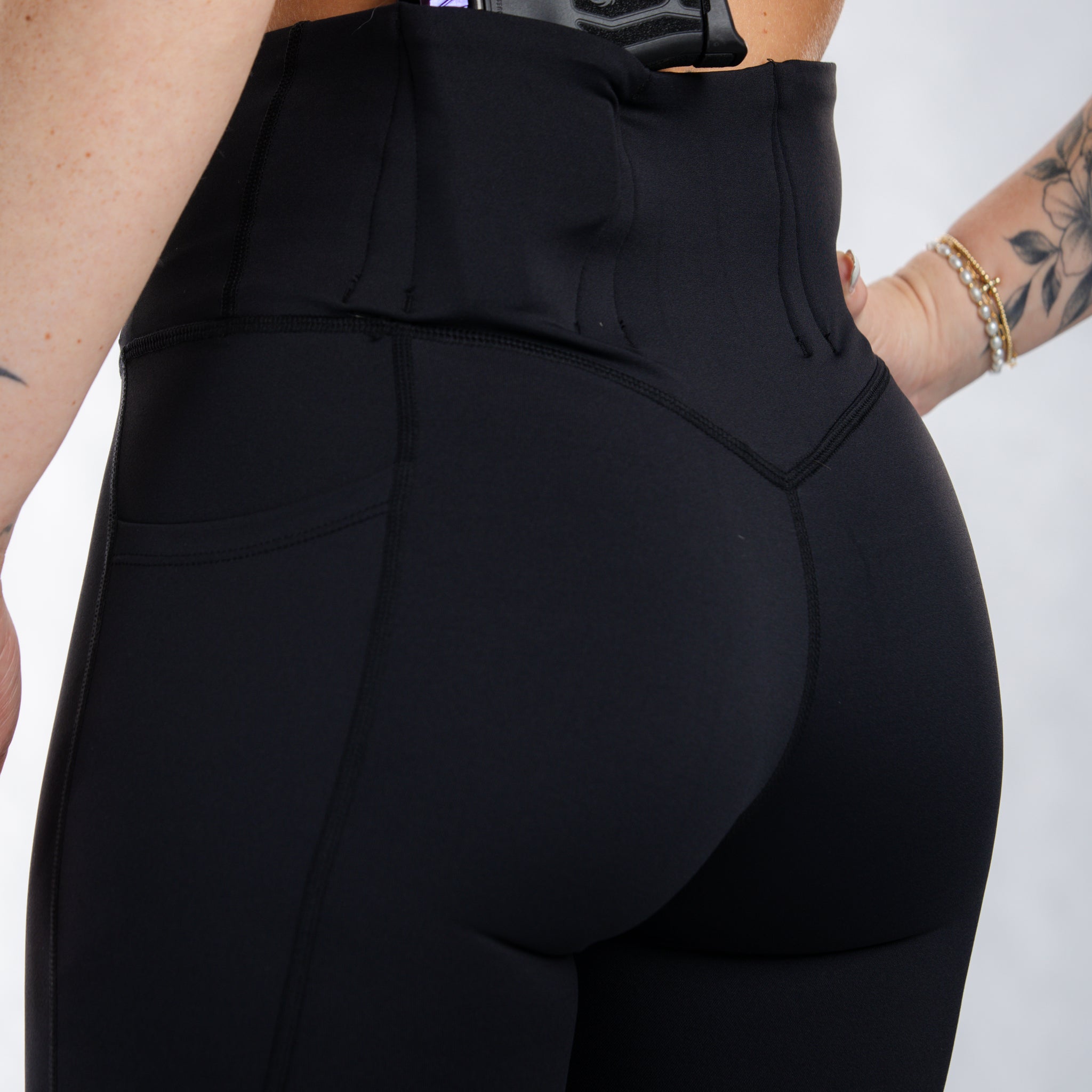 Concealed Carry Leggings Empowered With Pockets | Black
