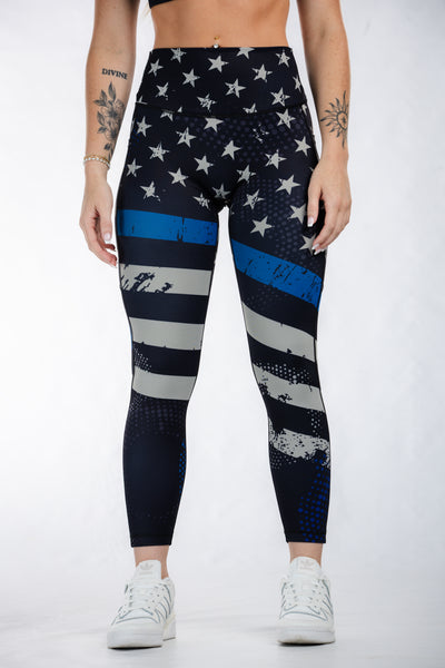 Empowered Leggings | Blue Line