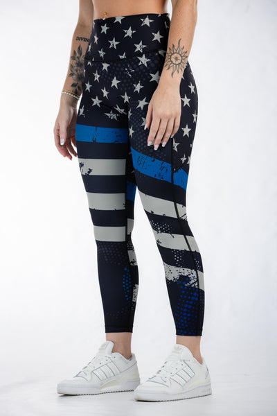 Empowered Leggings | Blue Line