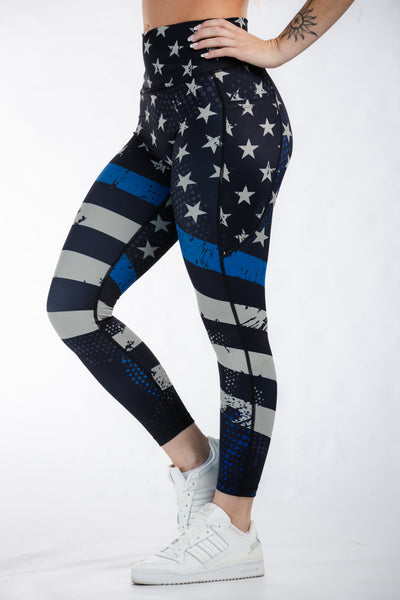 Empowered Leggings | Blue Line