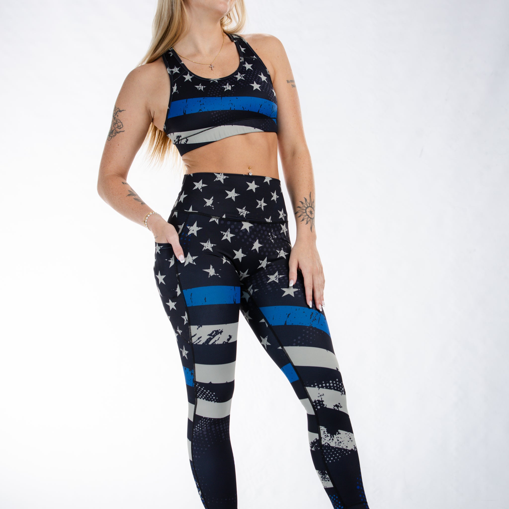 Empowered Leggings | Blue Line