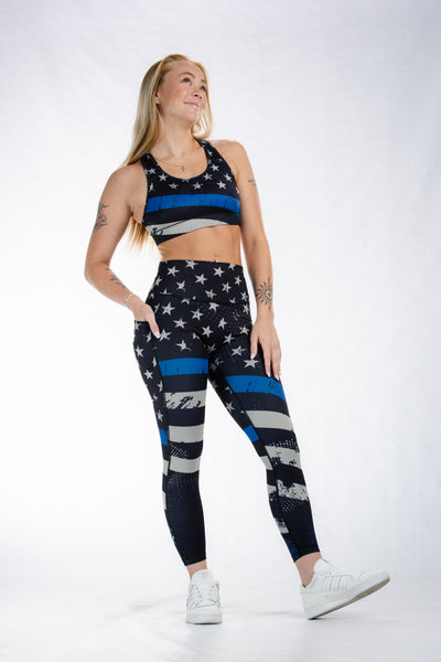 Empowered Leggings | Blue Line