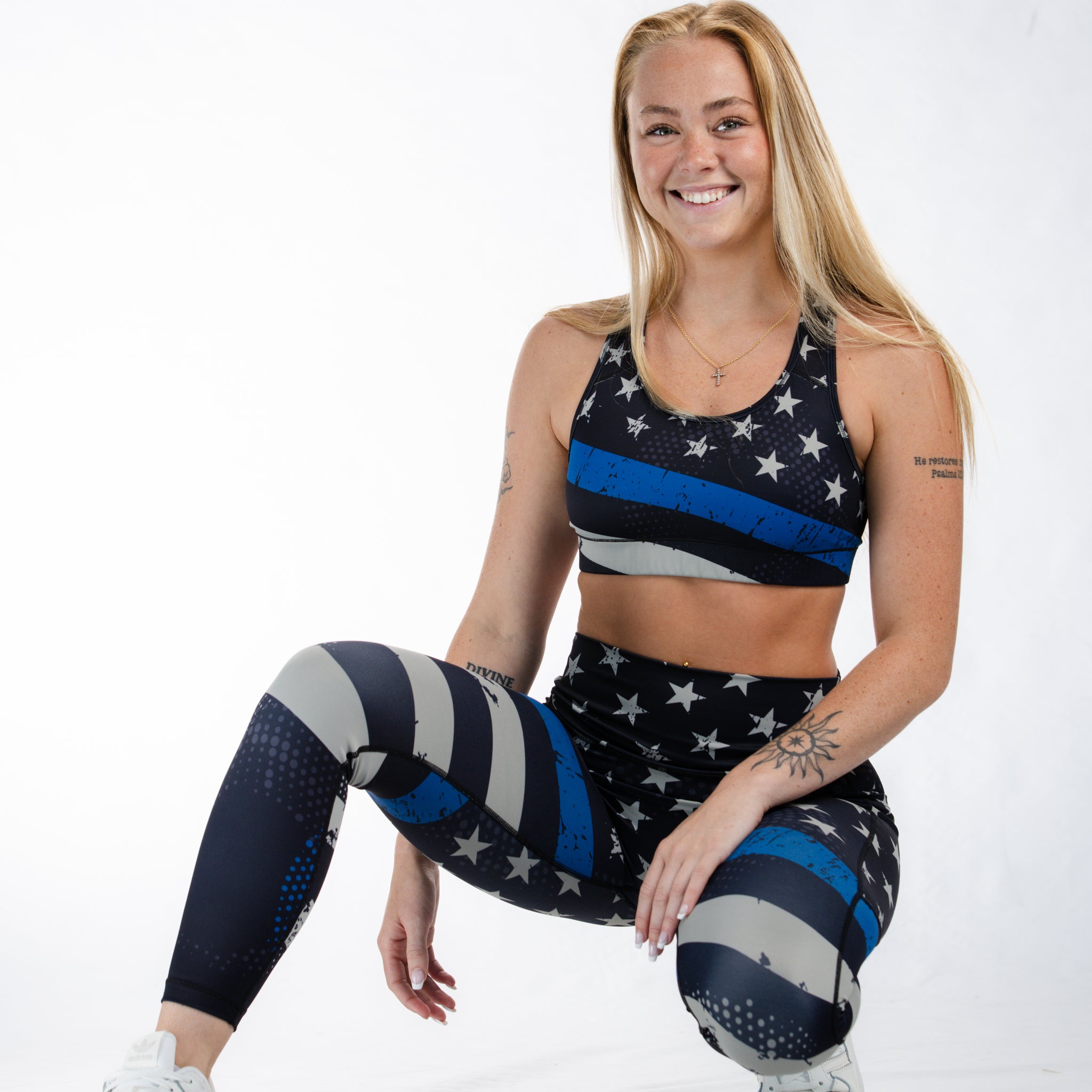 Empowered Leggings | Blue Line
