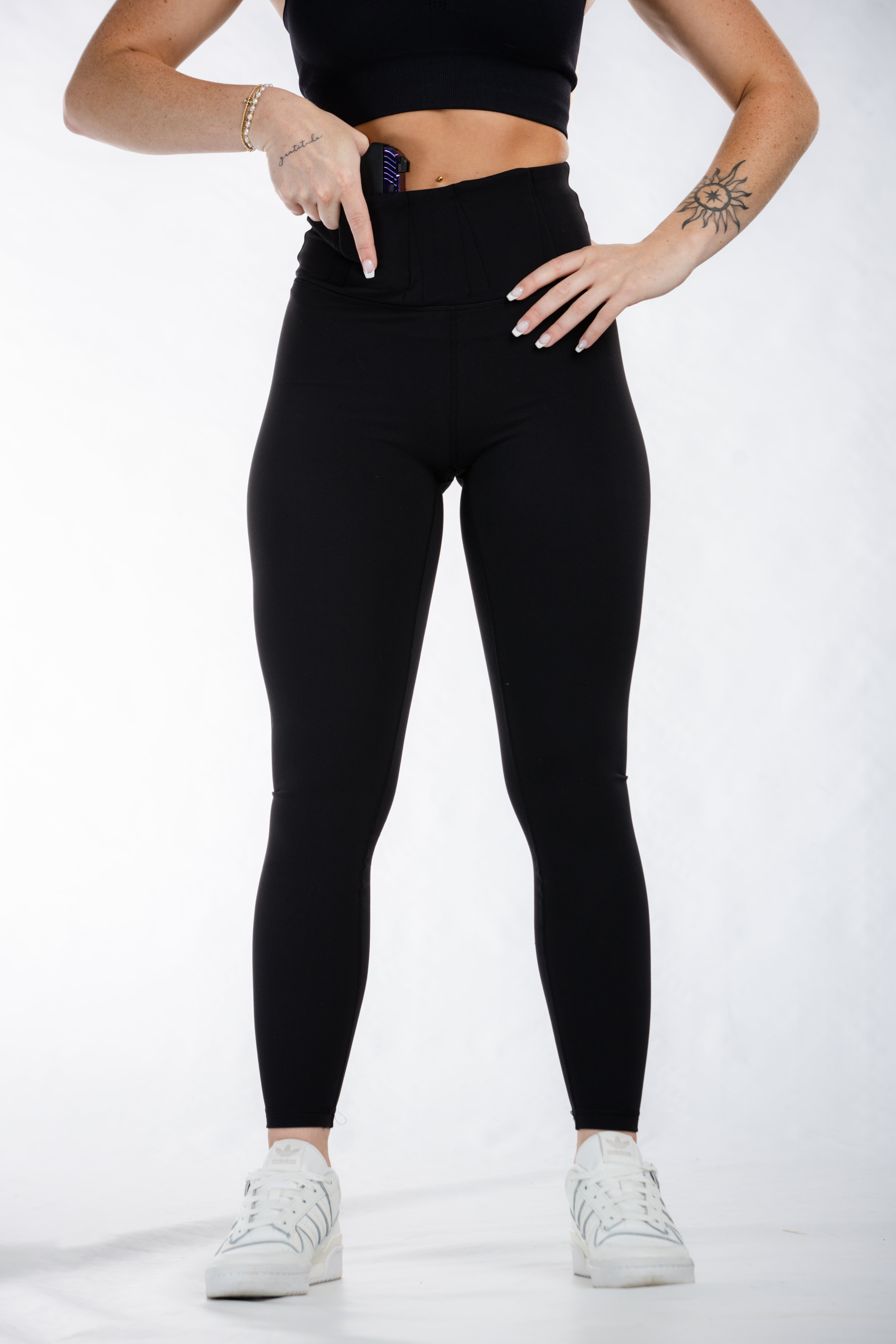 Concealed Carry Leggings Empowered | Black