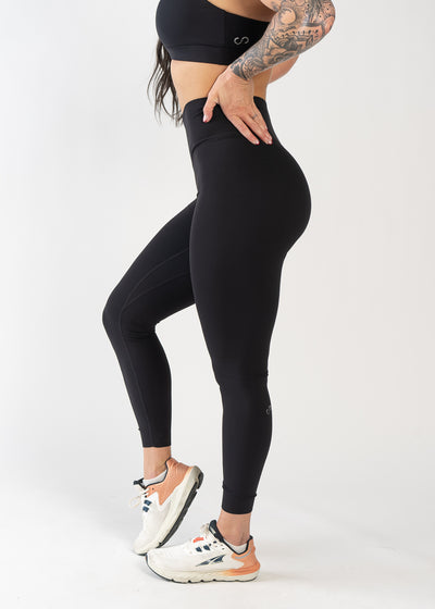 NKD Leggings With Criss Cross Waistband | Black