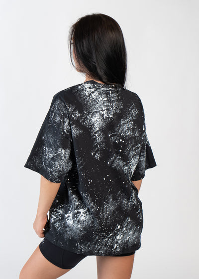 Oversized Tee |  Black/White Splatter