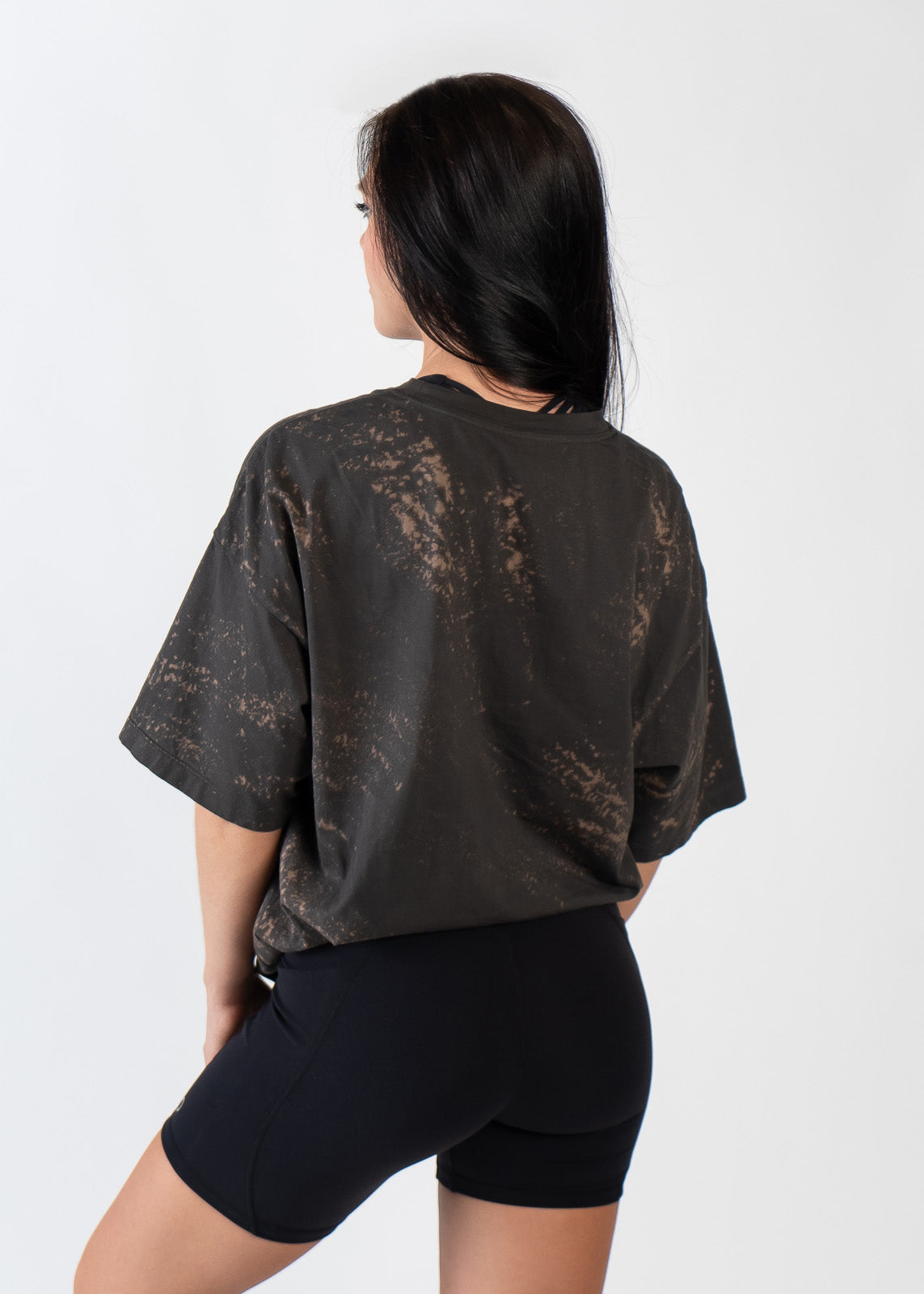 Oversized Tee | Bleached Faded Black