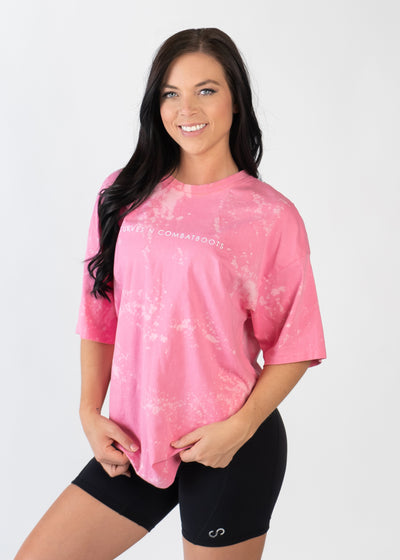 Oversized Tee | Bleached Pink