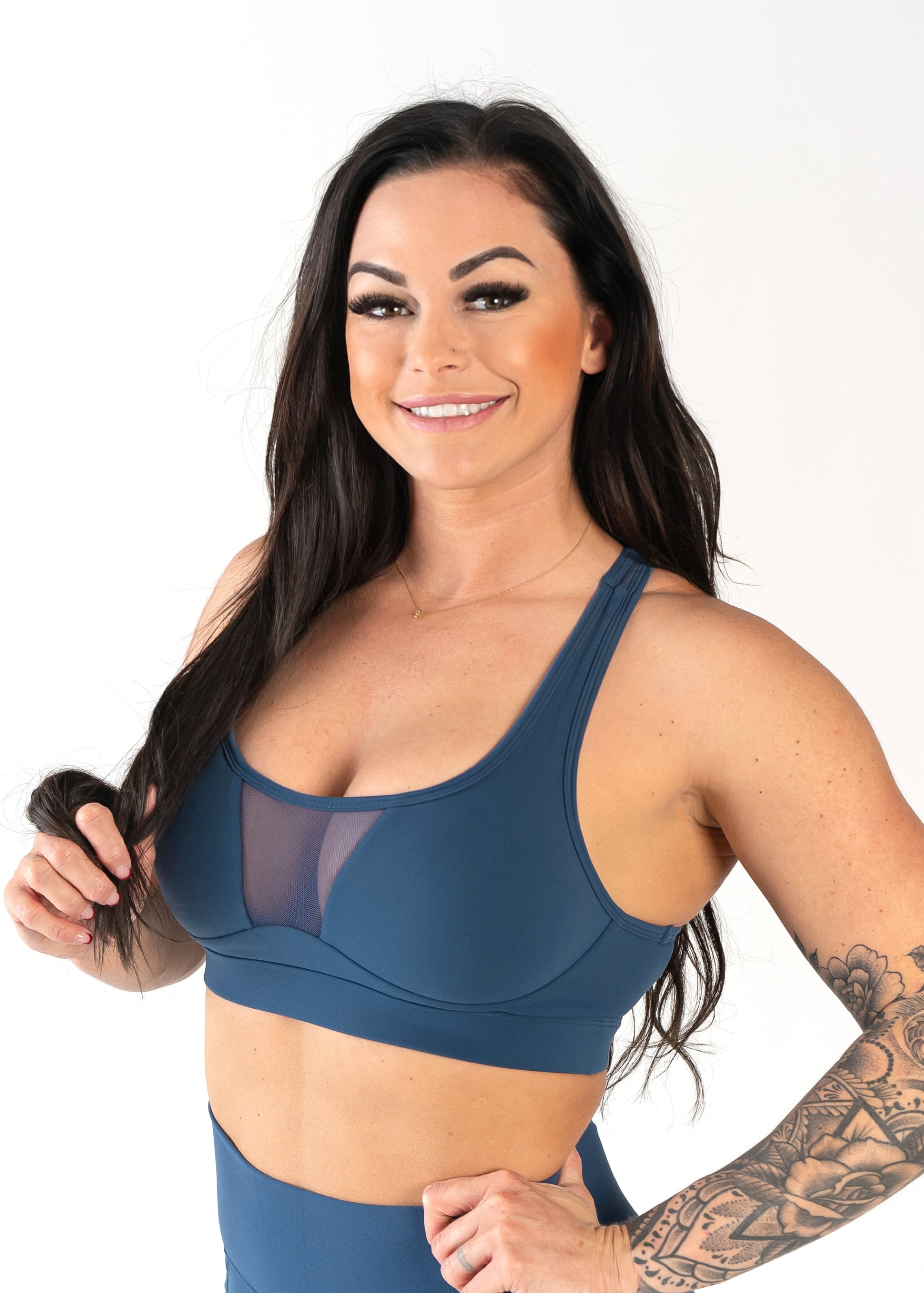 NKD Mesh Bra | Dark Blue